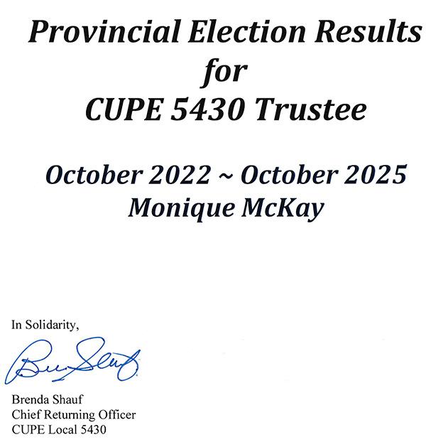 Trustee Results 2022