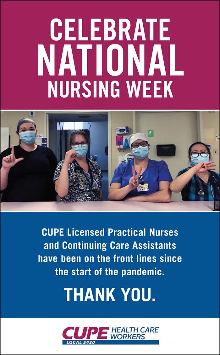 Sask Nursing Week Poster 2022 