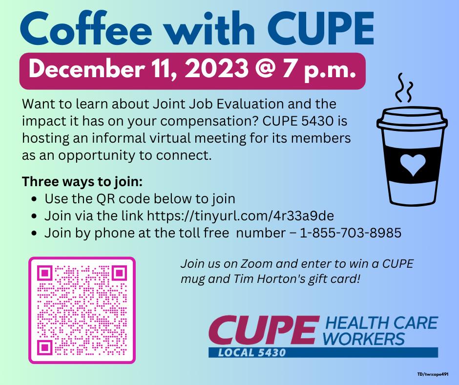 Coffee with CUPE dec 2023